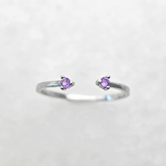 Amethyst Open Ring